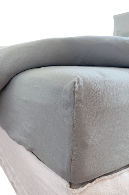 PROVINCIAL FITTED SHEET 100% ORGANIC EUROPEAN LINEN