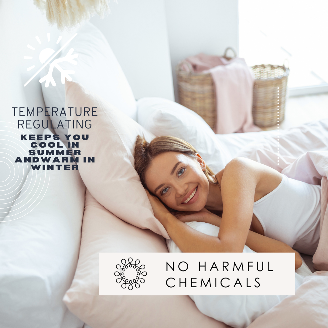 Powder Puff - EURO LINEN PILLOW CASES ORGANIC PACK OF 2