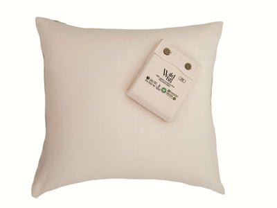 Powder Puff - EURO LINEN PILLOW CASES ORGANIC PACK OF 2