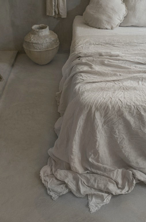 SHELL DUVET COVER 100% ORGANIC EUROPEAN LINEN
