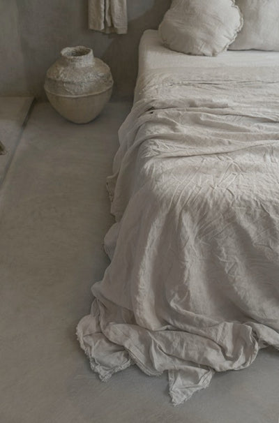 SHELL DUVET COVER 100% ORGANIC EUROPEAN LINEN