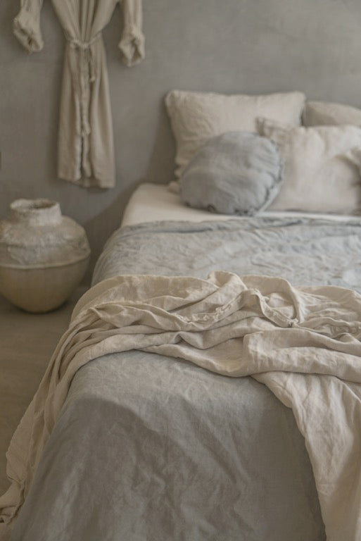 PROVINCIAL DUVET COVER 100% ORGANIC EUROPEAN LINEN