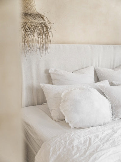 Organic White Linen Pillowcases