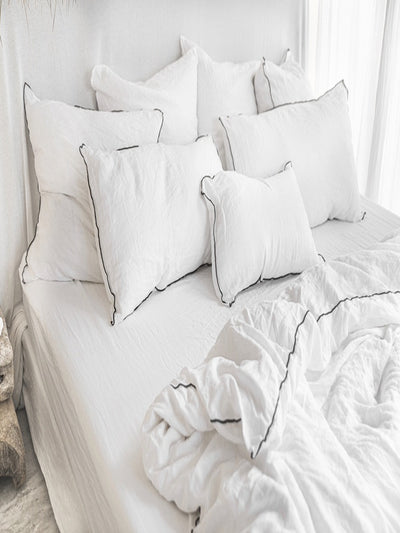 HAMPTONS CUSHION SHAM  WITH ZIPPER PACK OF 2