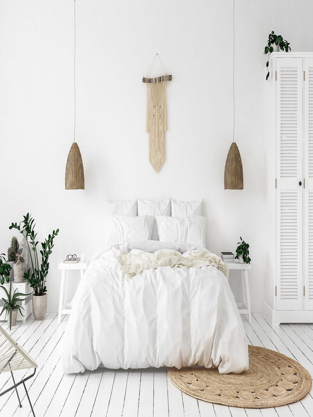 BLANCO DUVET COVER 100% ORGANIC EUROPEAN LINEN