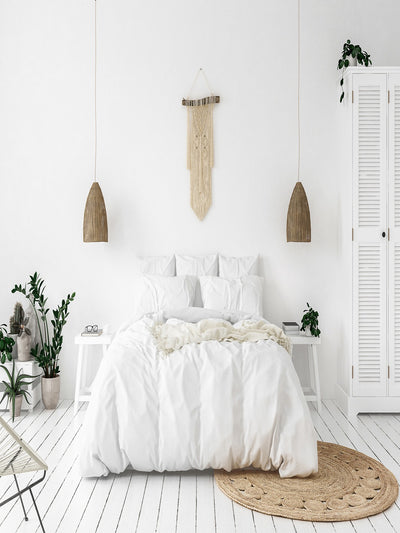 BLANCO DUVET COVER 100% ORGANIC EUROPEAN LINEN