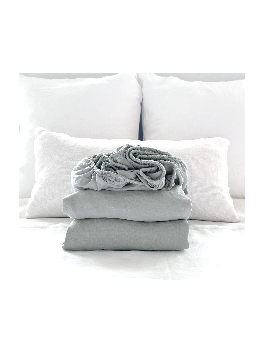 PROVINCIAL FITTED SHEET 100% ORGANIC EUROPEAN LINEN