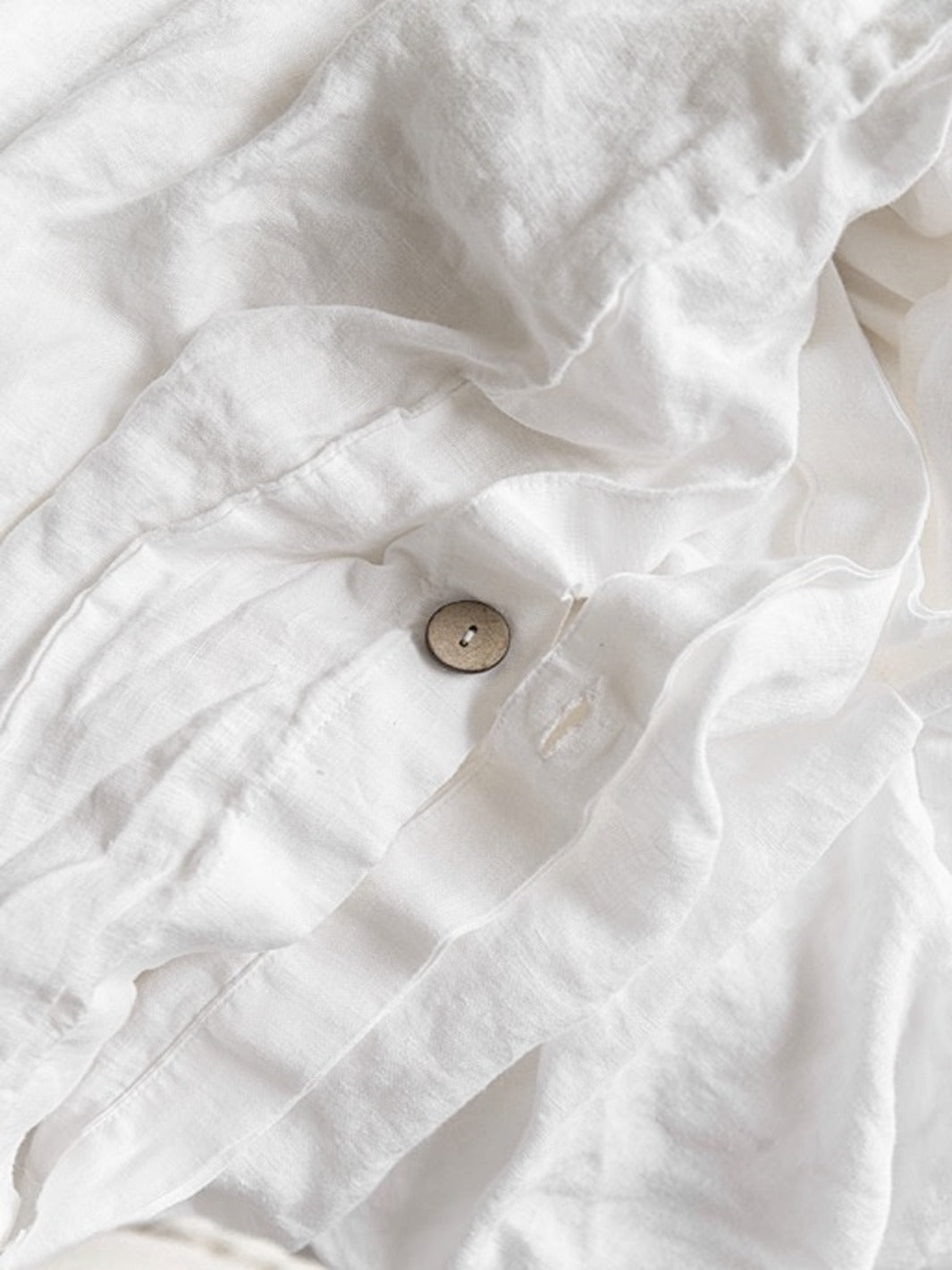BLANCO DUVET COVER 100% ORGANIC EUROPEAN LINEN