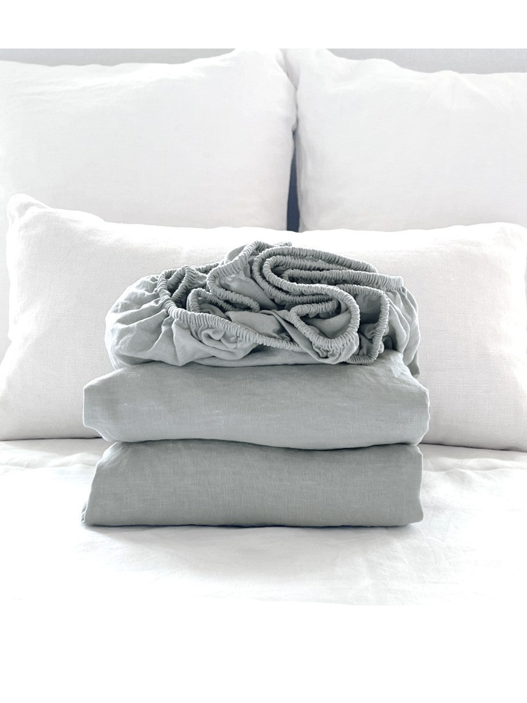 PROVINCIAL FITTED SHEET 100% ORGANIC EUROPEAN LINEN
